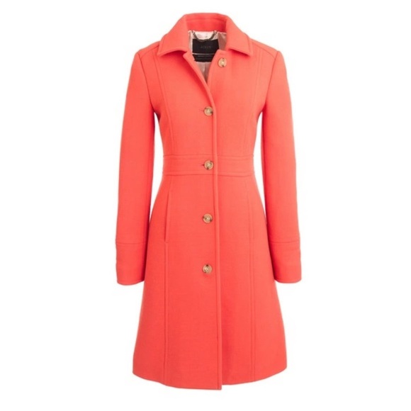 J. Crew Lady Day Coat in Italian Double Cloth Wool with Thinsulate Size 0 - Picture 1 of 11